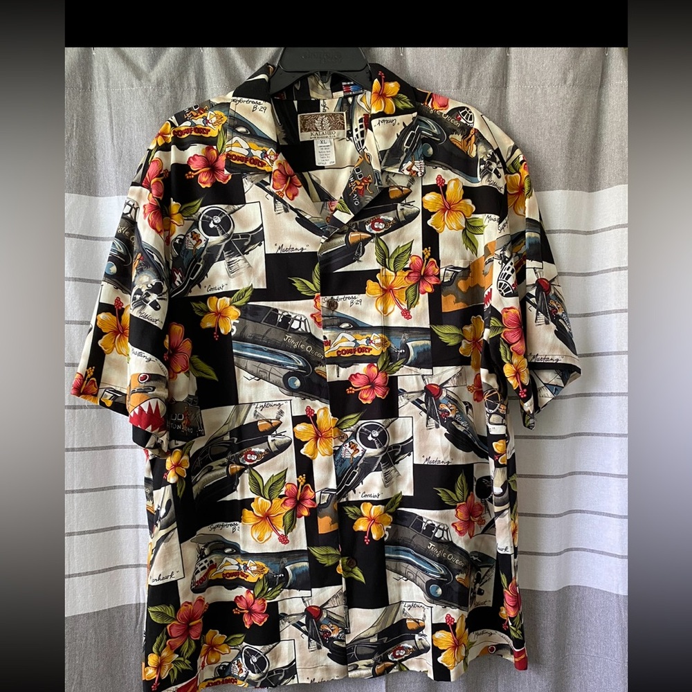 Kalaheo Sport Shirt with Planes